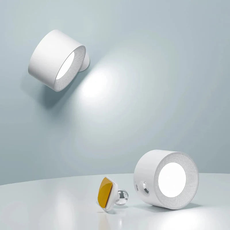 EasyGlow™ Cordless Wall Lamp | Quick to install and 360 rotation