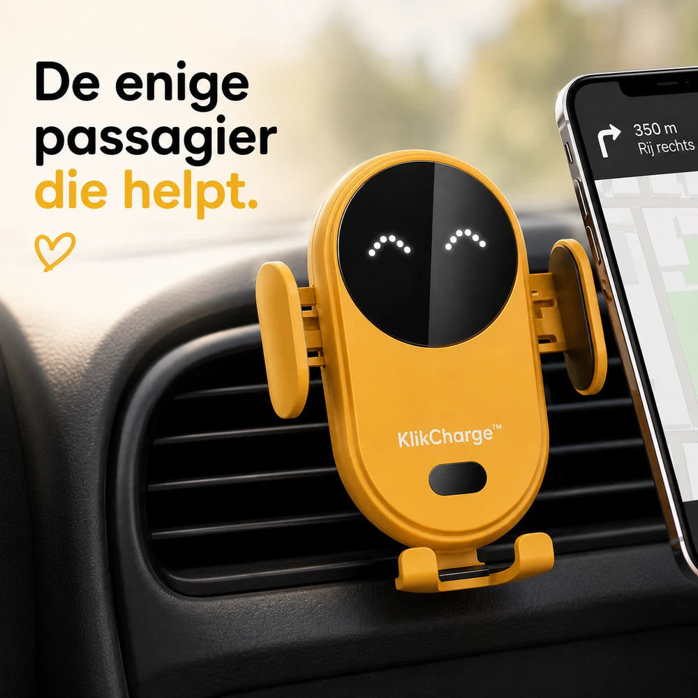 KlikCharge™ Autohouder met Snellader