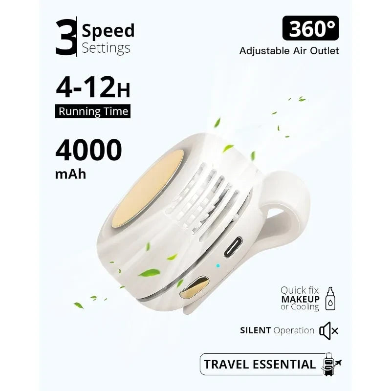 BreezeBelt™ Draagbare bladloze tailleventilator