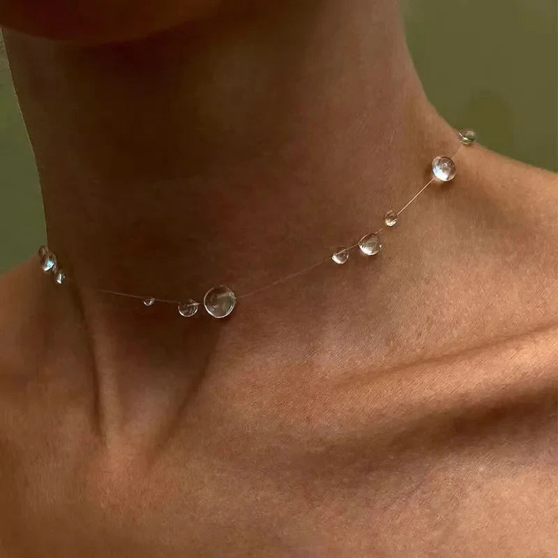 Dauwlicht™ Collectie - Transparante Waterdruppel Sieradenset