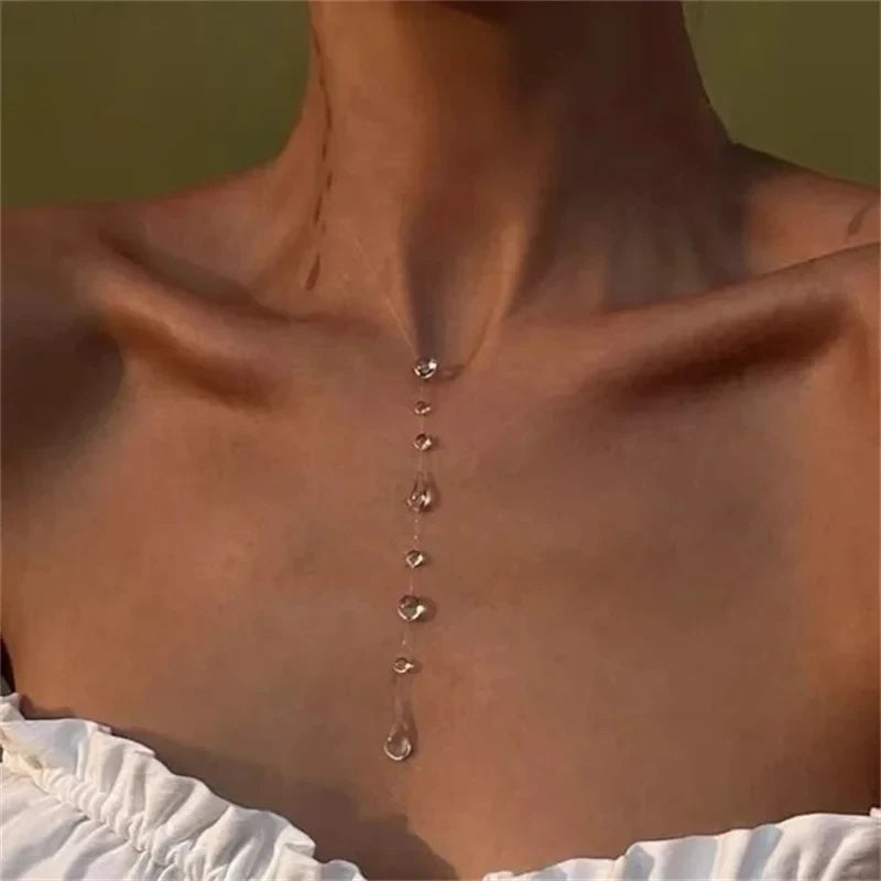 Dauwlicht™ Collectie - Transparante Waterdruppel Sieradenset