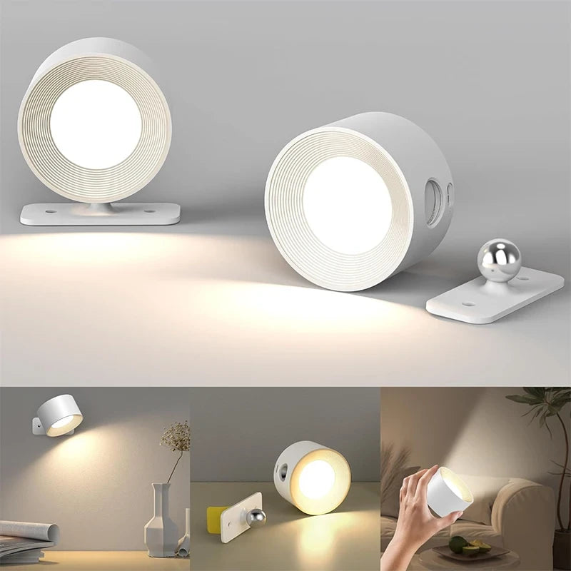 EasyGlow™ Draadloze Wandlamp | Eenvoudig te installeren en 360° draaibaar