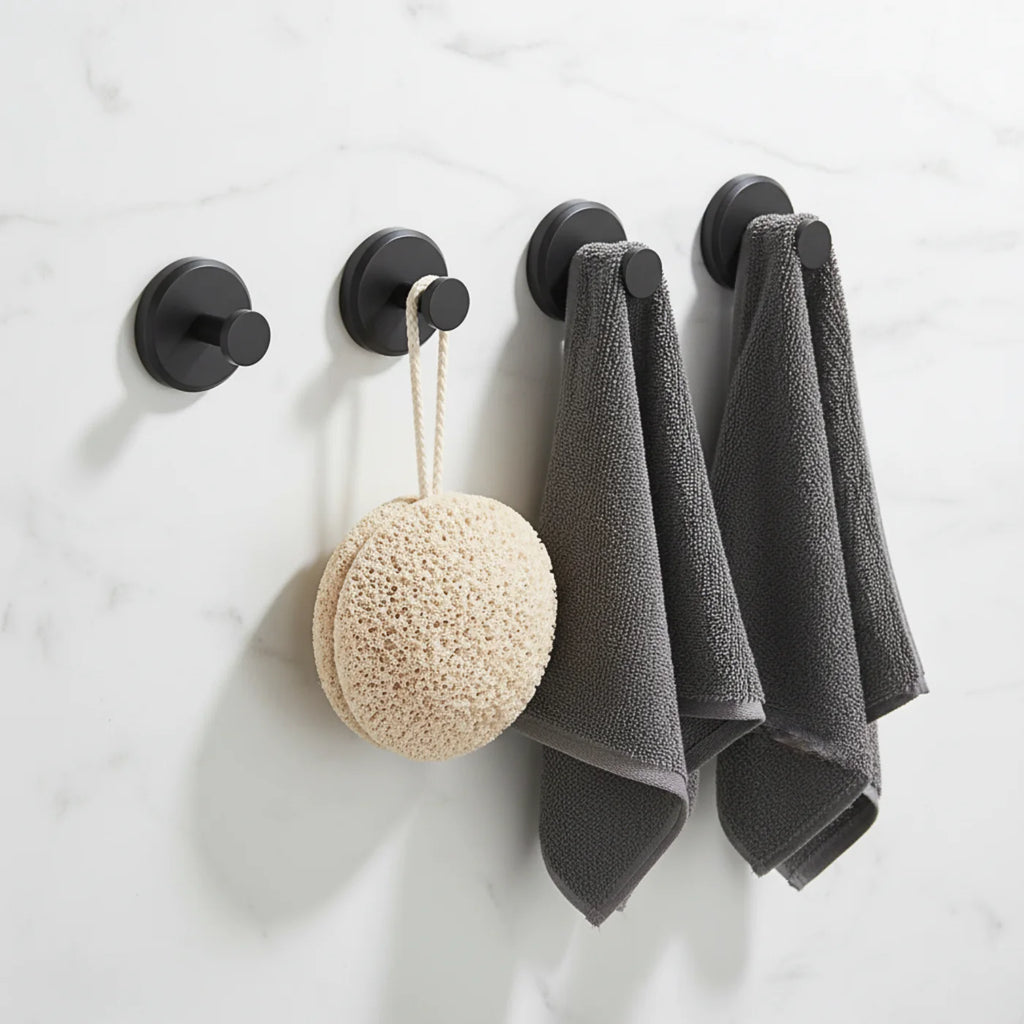 No-drill Suction Hooks | 4-pack for any room in your home