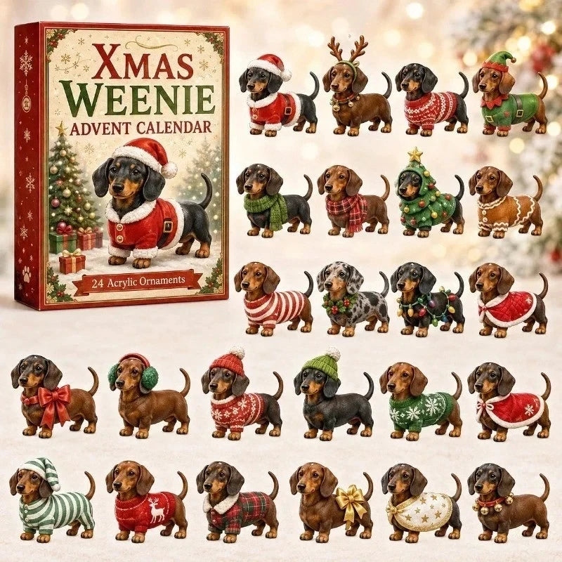 Teckelpret™ Kerstadventskalender met Schattige Hondjes