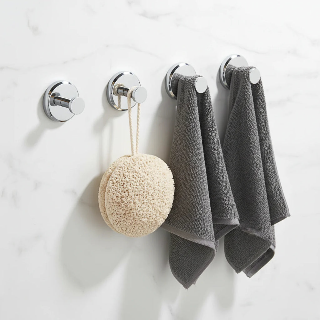 No-drill Suction Hooks | 4-pack for any room in your home