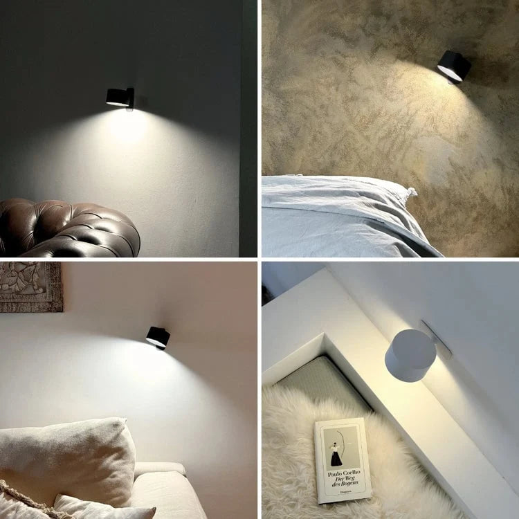 EasyGlow™ Draadloze Wandlamp | Eenvoudig te installeren en 360° draaibaar