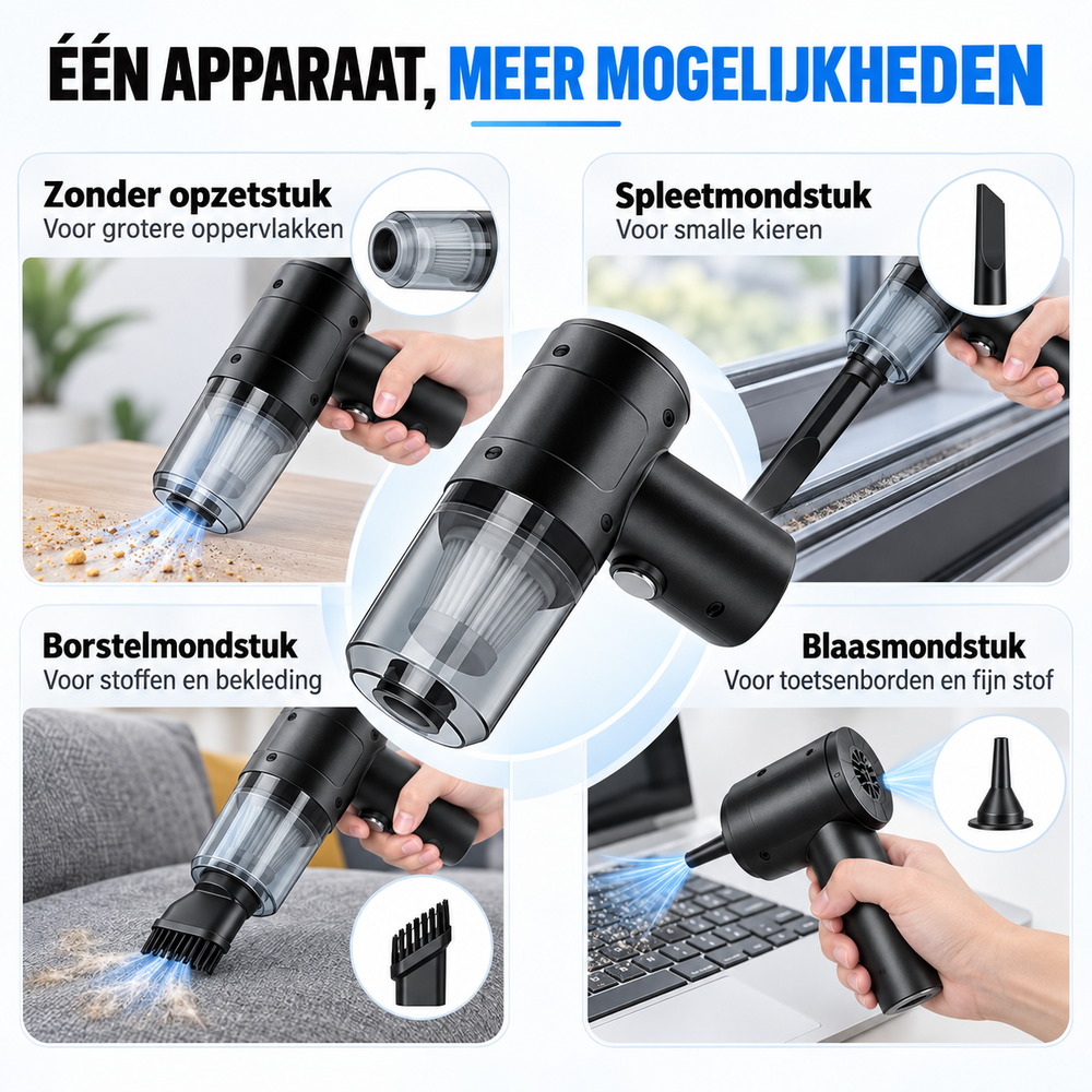 SnelSchoon™ Draadloze Multizuiger