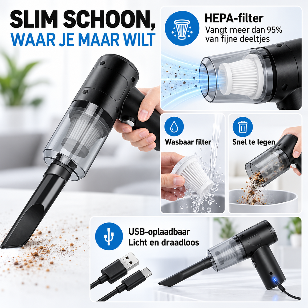 SnelSchoon™ Draadloze Multizuiger