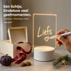 LiefLicht™ Verlicht Acryl Notitiebord Nachtlampje