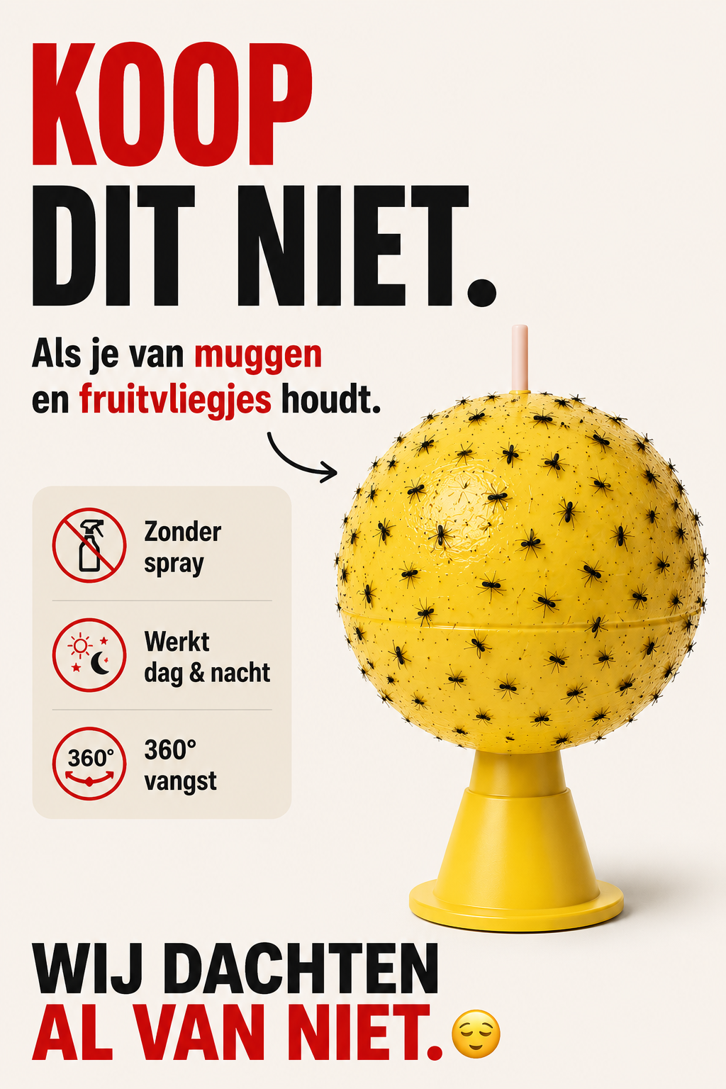 Fruitvliegjesvanger voor Binnen en Buiten