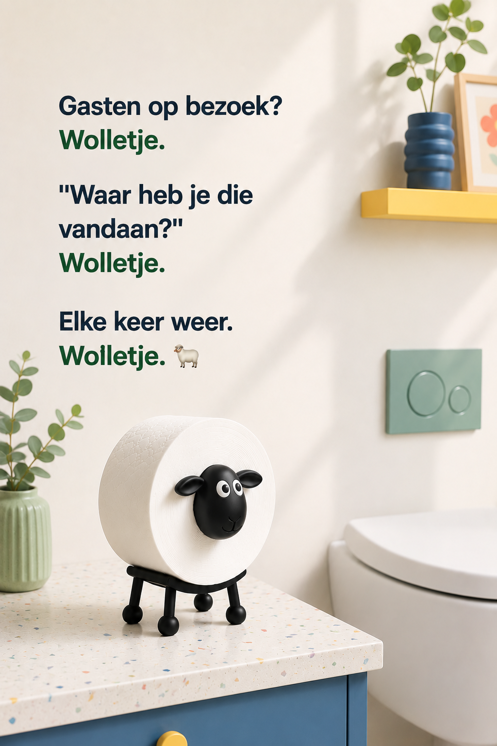 Wolletje™ Schaap Toiletrolhouder