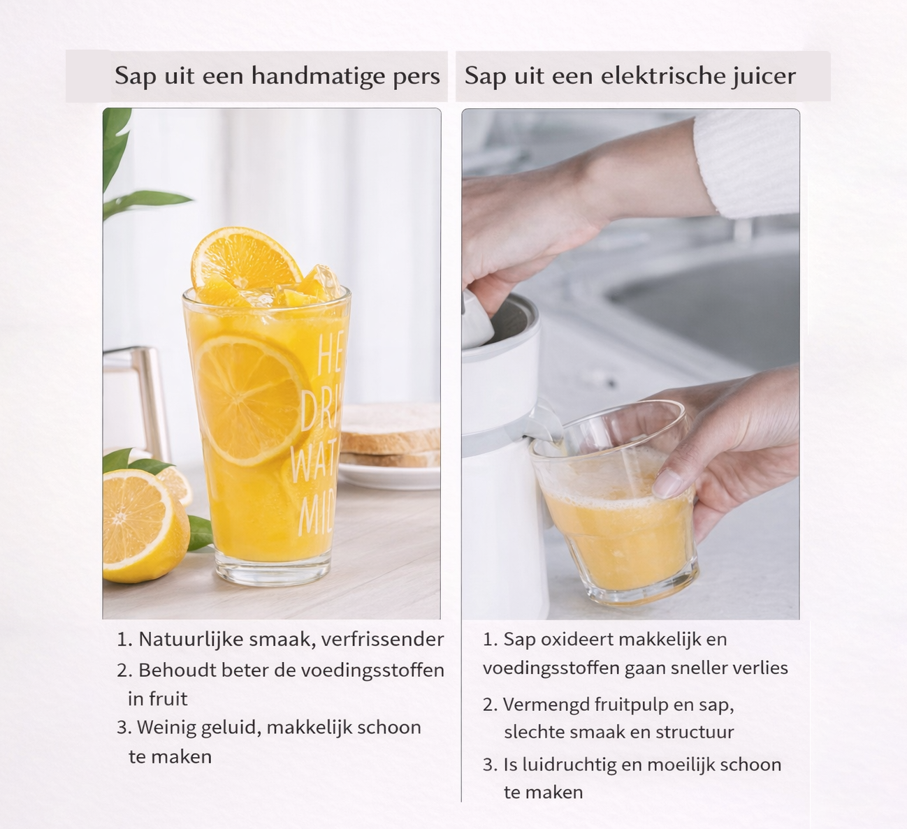 QuickPress Manual Juicer | + filterzakken en cadeaus