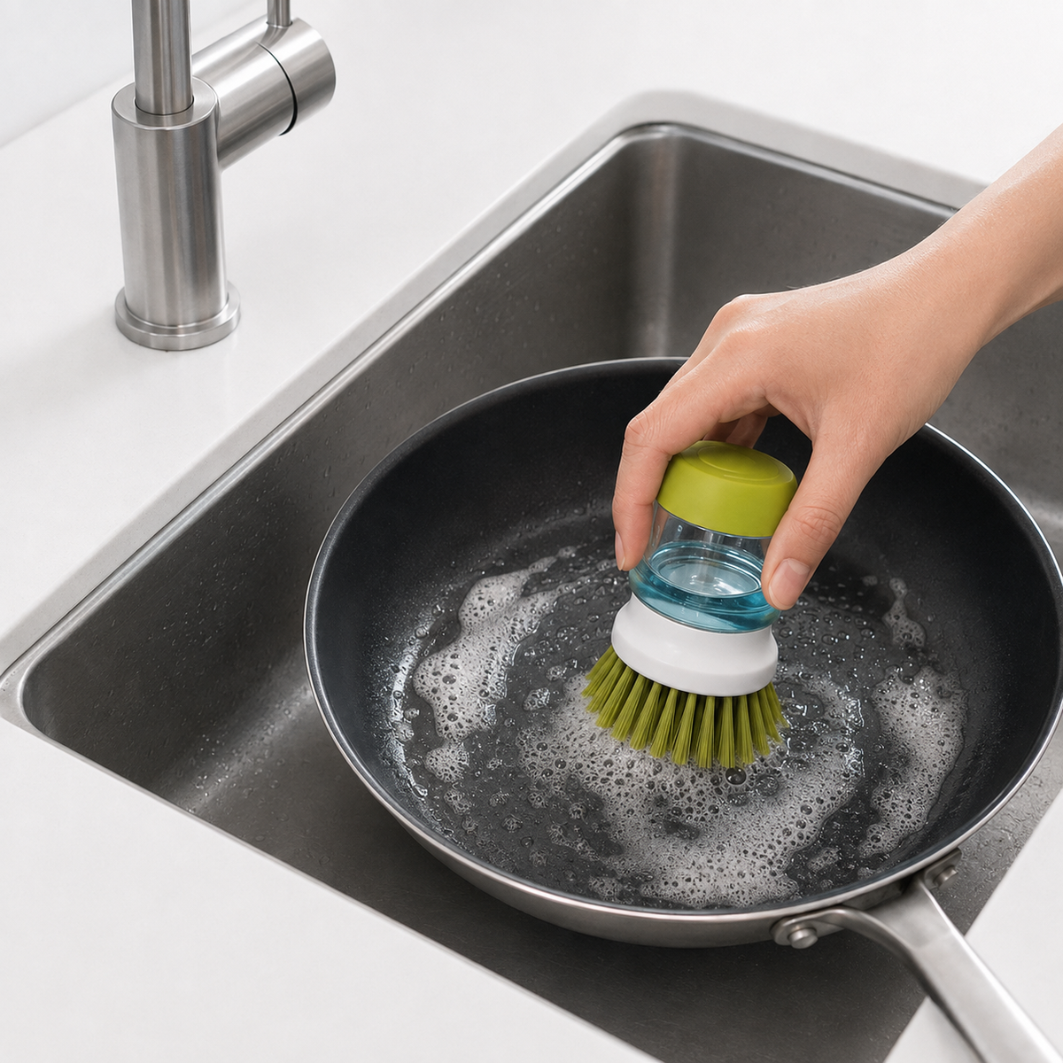 SopSlim™ | Vaatwasborstel met Zeepdispenser