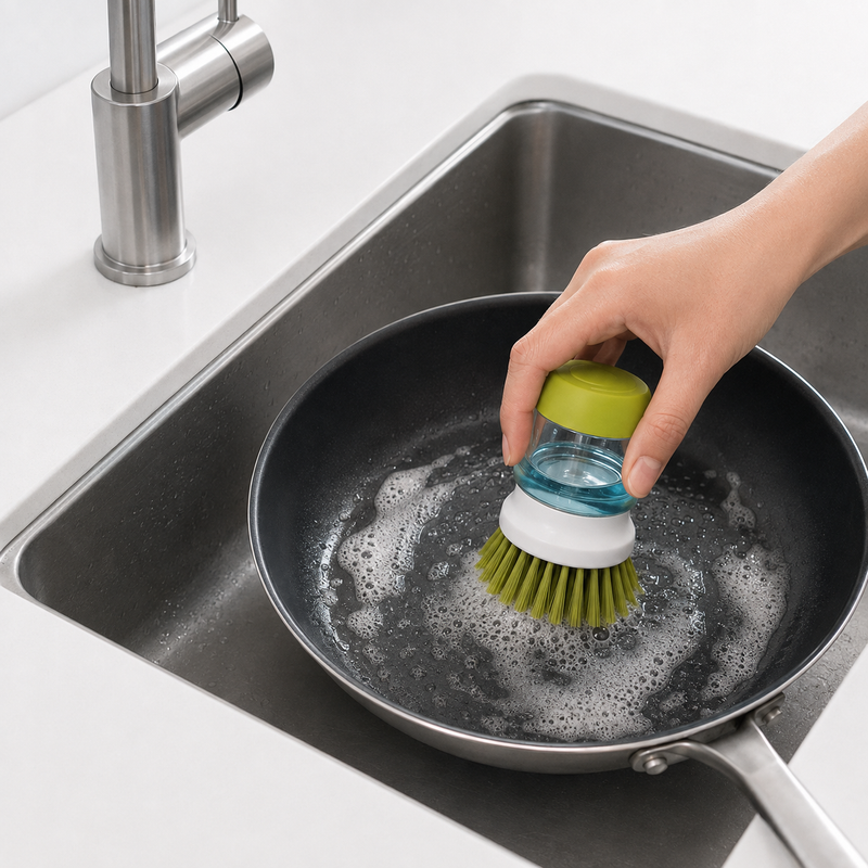 SopSlim™ | Vaatwasborstel met Zeepdispenser