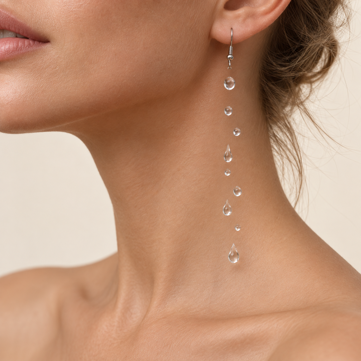 Dauwlicht™ Collectie - Transparante Waterdruppel Sieradenset