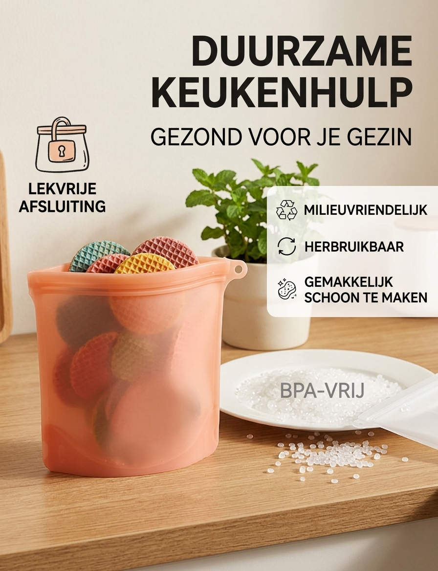 Herbruikbare Silicone Zak | Zero Waste Kitchen™
