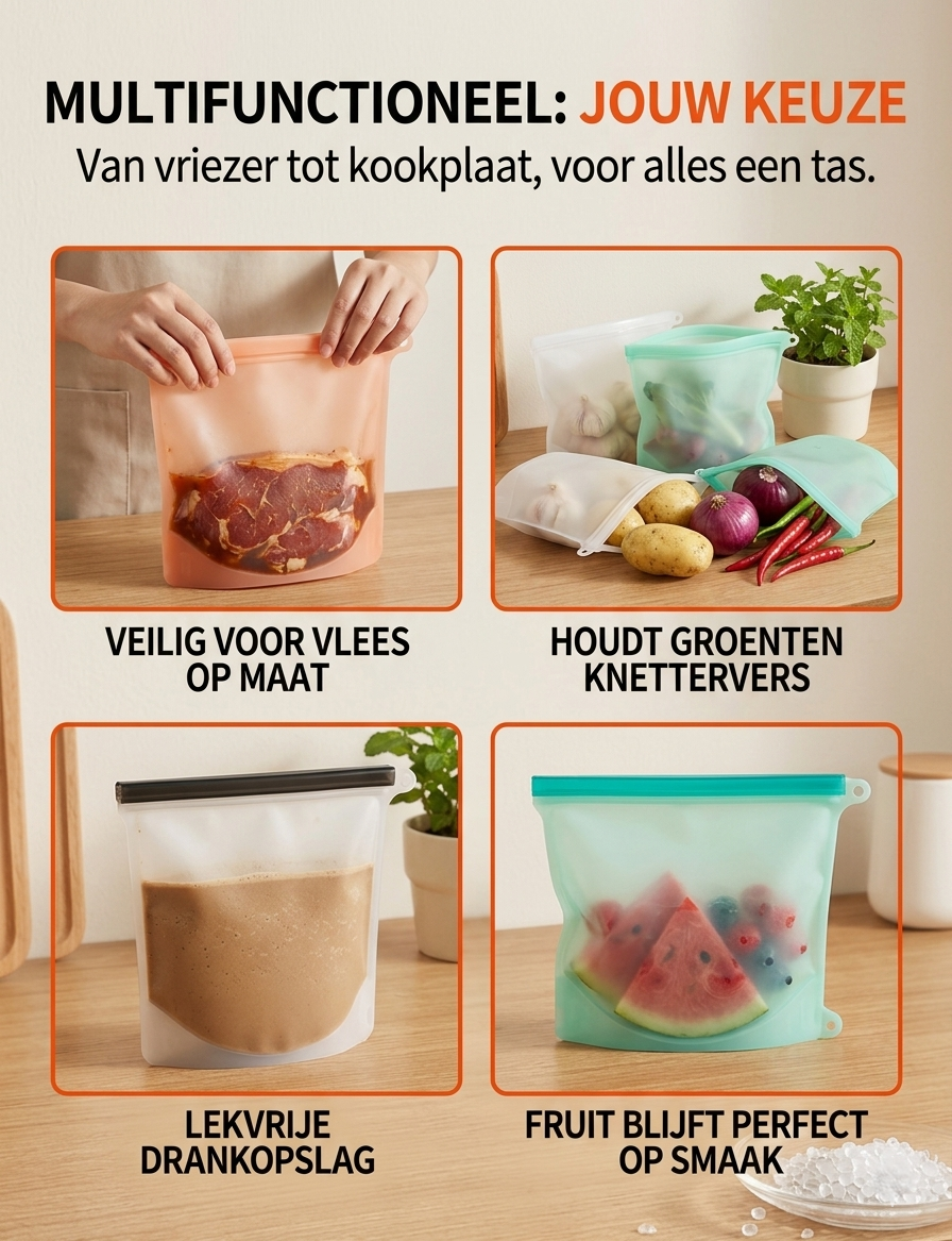 Herbruikbare Silicone Zak | Zero Waste Kitchen™