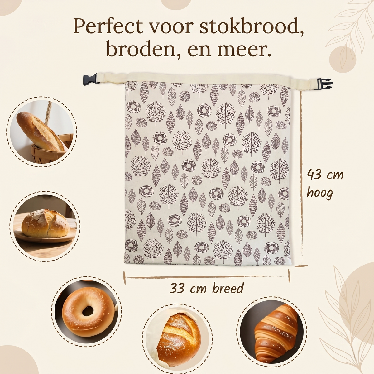 Katoen Bijenwas Broodzak | Zero Waste Kitchen™
