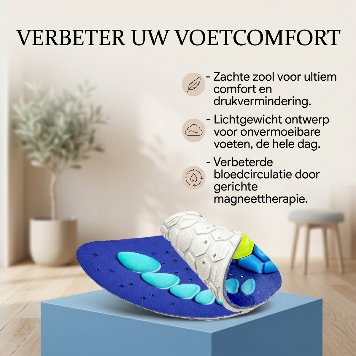 NeuroStep™ Magnetische Inlegzolen