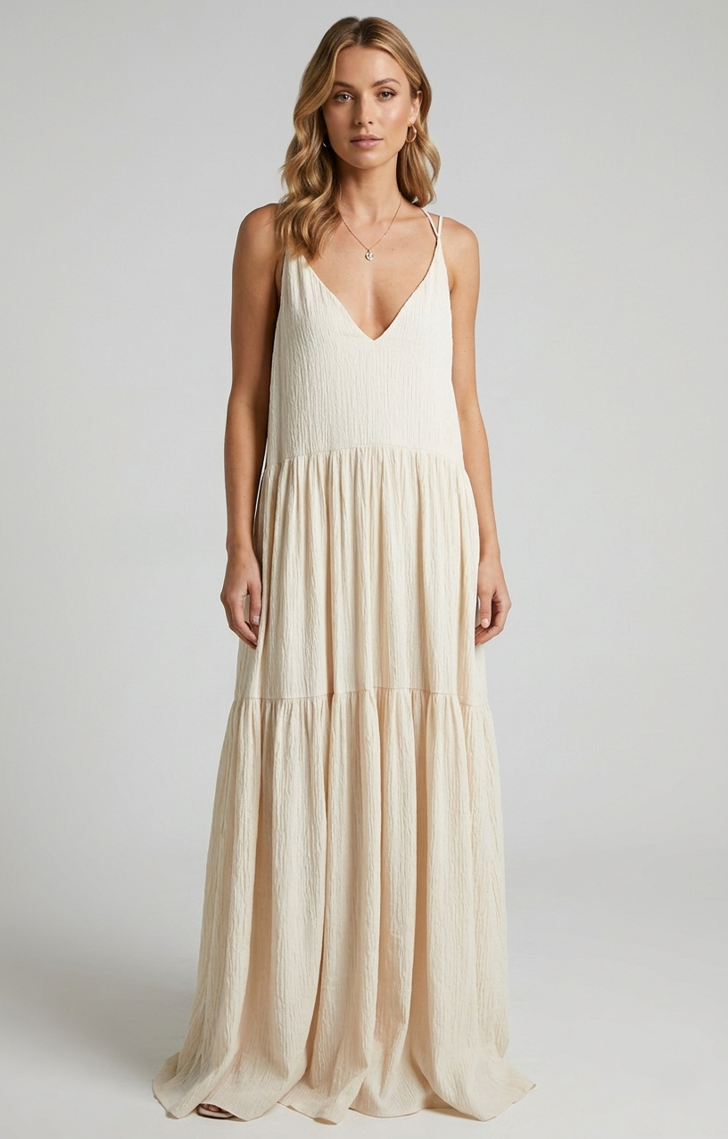Luchtige Zomerse Maxi Jurk Loosefit