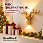 GeweiGloed™  Hertenkop Nachtlamp met Bewegingssensor