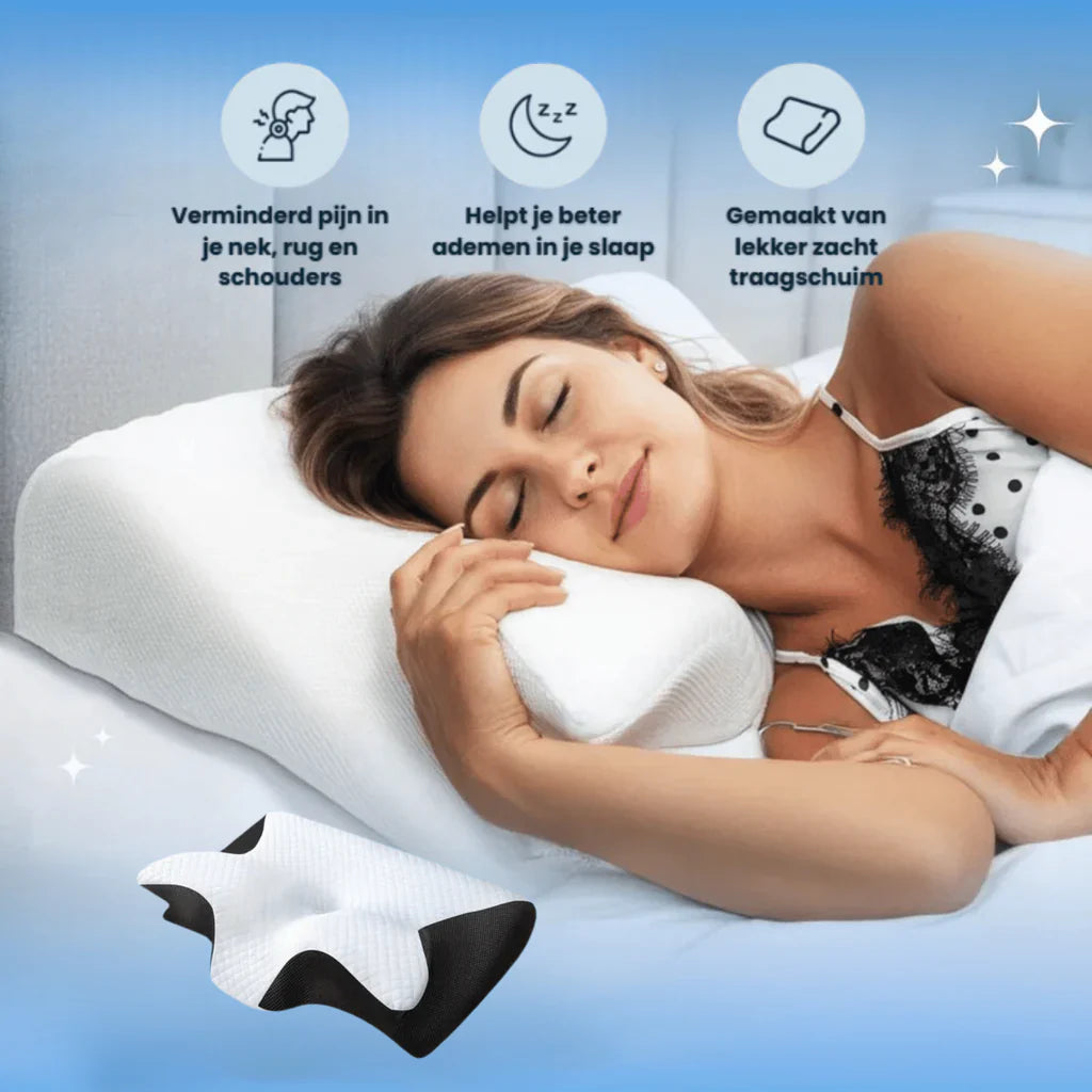 Butterfly Memory Cloud Neck Pillow | Sleep on any side painless