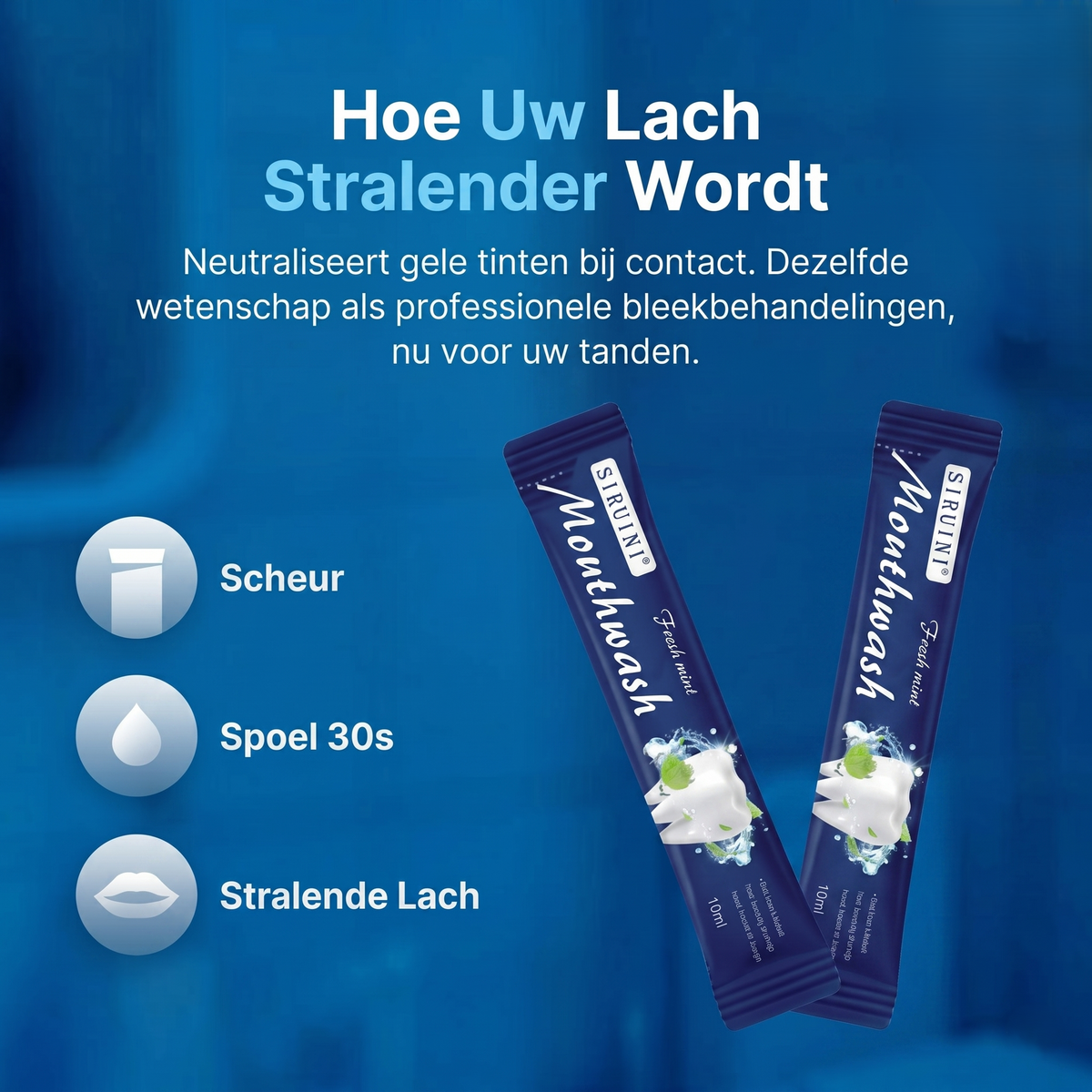 FreshStick™ Whitening Mondwater voor Onderweg