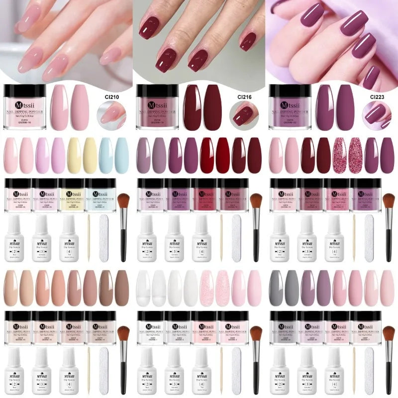 At-home Easy Dip Powder Nail Kit | No UV lamp