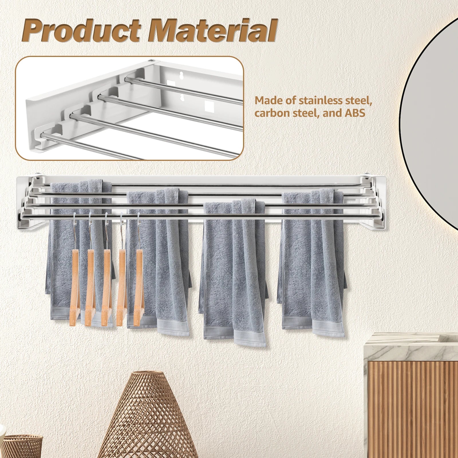 FoldAway Clothes Hanger Rack
