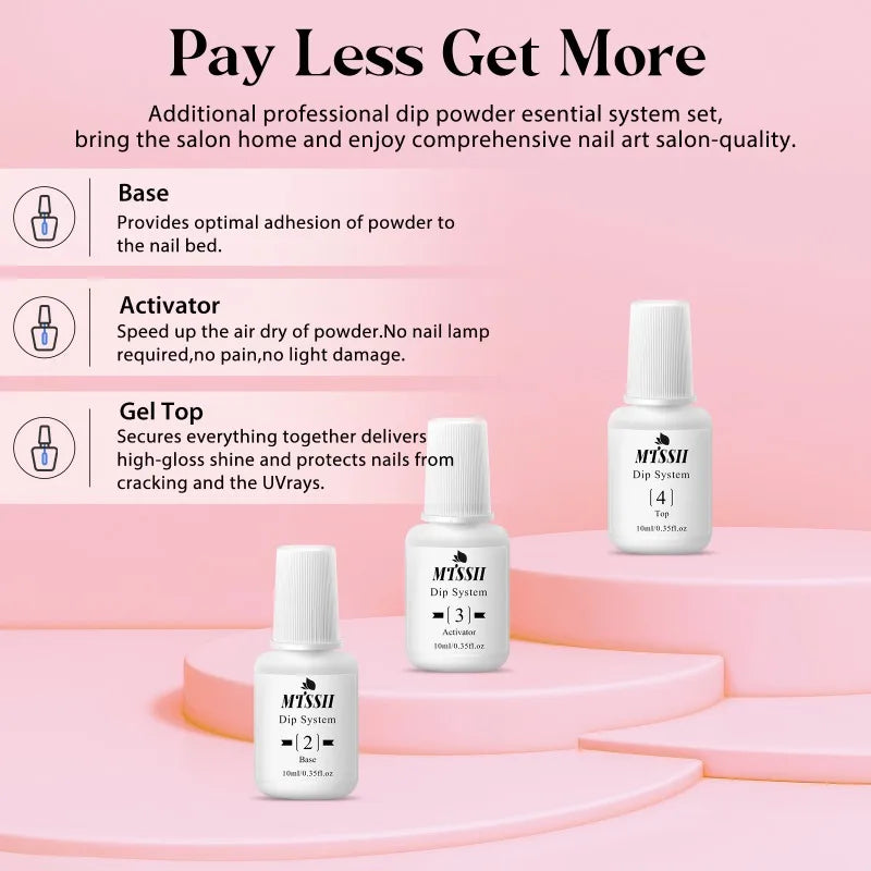 At-home Easy Dip Powder Nail Kit | No UV lamp