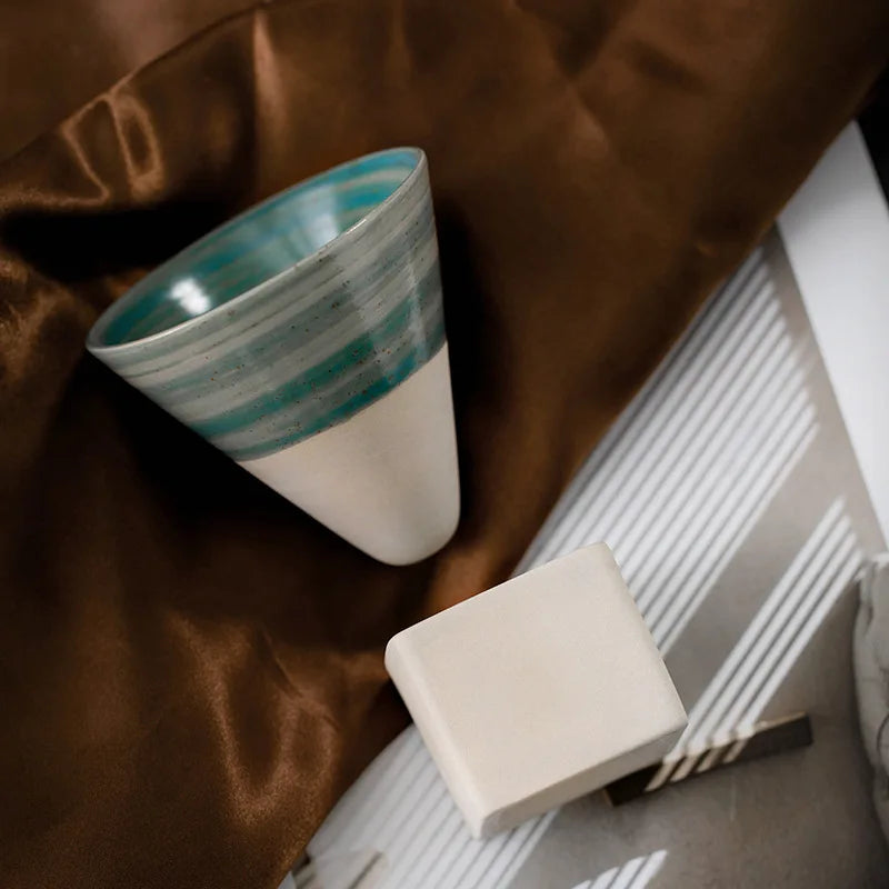 Retro Japanese Ceramic Coffee Mug