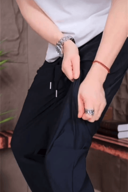 Zomerse comfortabele unisex broek met zakken