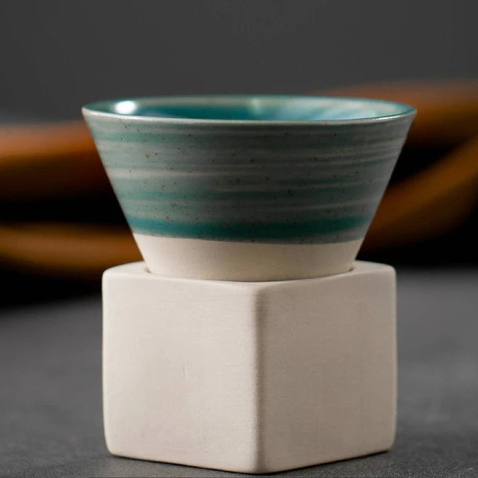 Retro Japanese Ceramic Coffee Mug