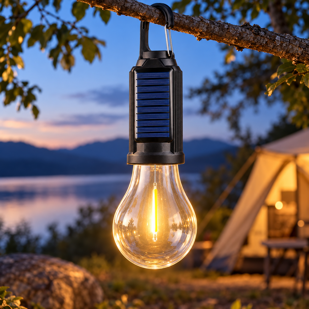 BuitenGloed™ Solar Campinglamp