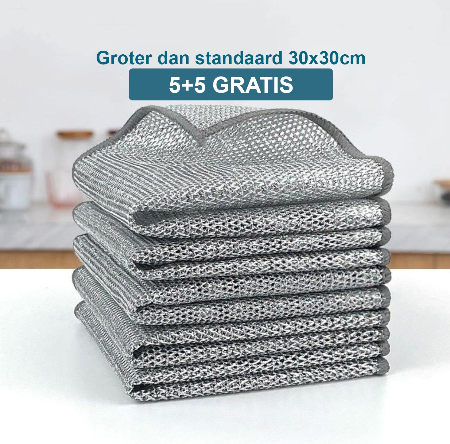 WonderClean™ XXL Cloths | Now bigger size 30x30cm | It cleans scratch-free and peels potatoes