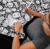 KleurKnus™ Inkleurbare Fluwelen Deken | Halloween en Kerstmis