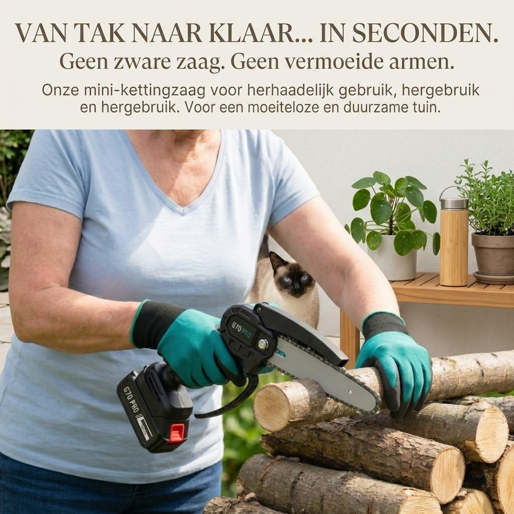 G70 PRO Mini Oplaadbare Kettingzaag