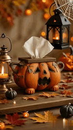 SpookPompoen™ Tissuedoos