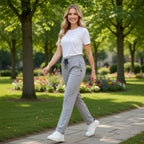 Zomerse comfortabele unisex broek met zakken