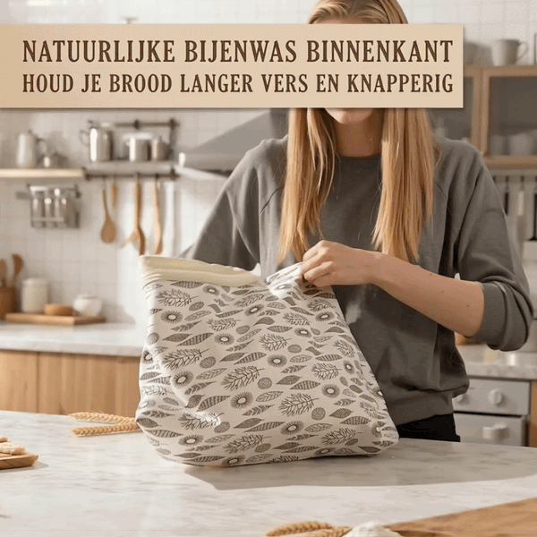 Bijenwas Broodzak Herbruikbaar