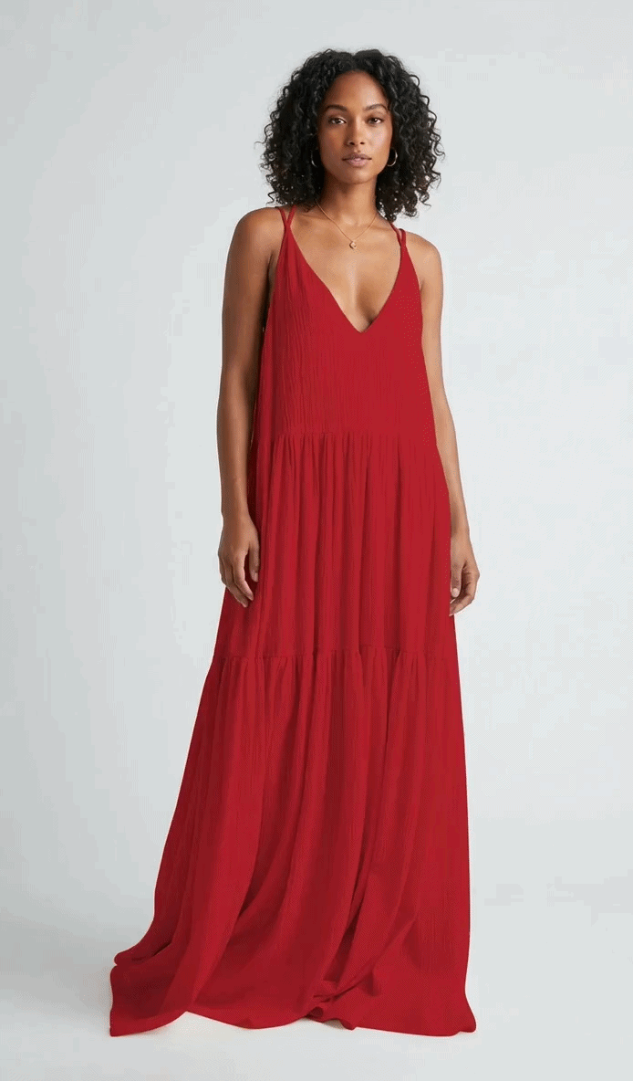 Luchtige Zomerse Maxi Jurk Loosefit