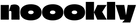 Black 'nookly' logo on a white background