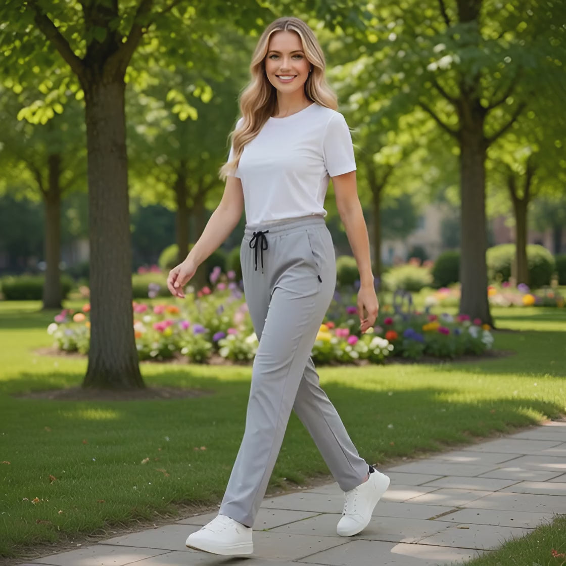 Zomerse comfortabele unisex broek met zakken