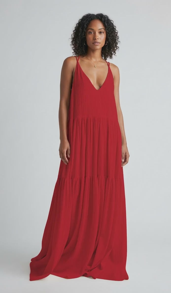 Luchtige Zomerse Maxi Jurk Loosefit